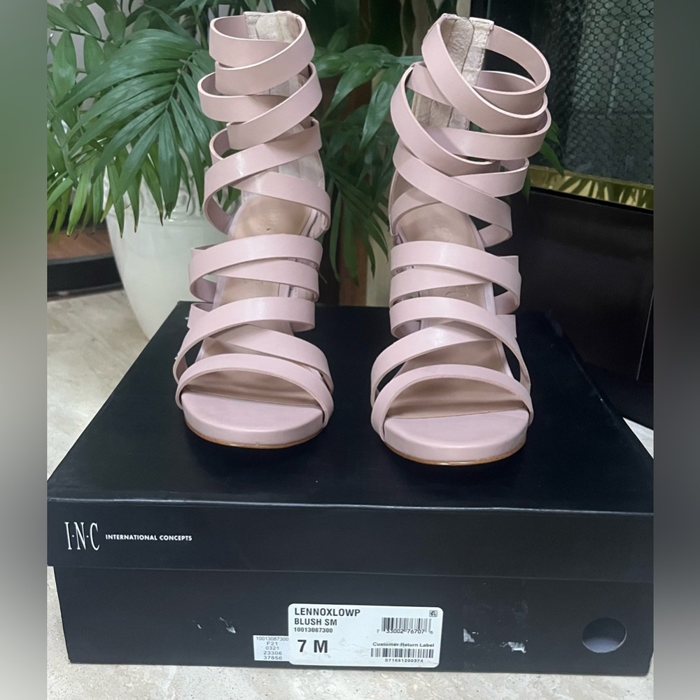 NWT INC International Concepts Women’s Lennox Gladiator Heels - Picture 7 of 14